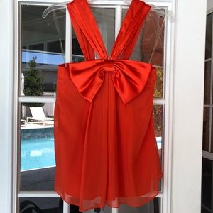 Alice + Olivia Silk Bow Blouse Size Small